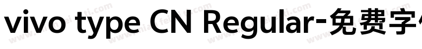 vivo type CN Regular字体转换